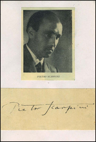 Scarpini, Pietro. (1911 - 1997) Autograph Signature