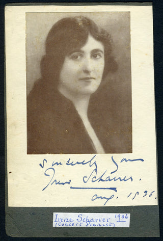 Scharrer, Irene. (1888-1971) Signed Photograph