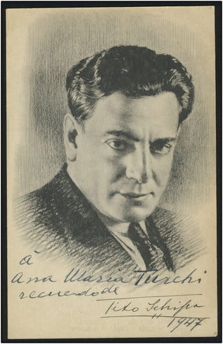 Schipa, Tito. (1888–1965) Signed Photograph