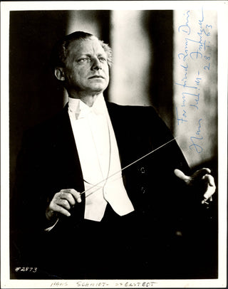 Schmidt-Isserstedt, Hans. (1900–1973) Signed Photograph