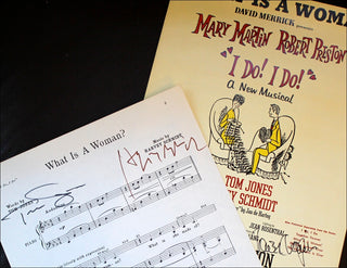 Schmidt, Harvey. (1929–2018) & Jones, Tom. (b. 1928) "What is a Woman" from "I Do! I Do!"  -  SIGNED by Both