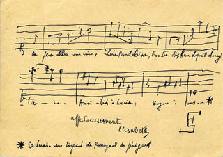 Schmitt, Florent. (1870–1958) Important Collection of Biographical Material and Ephemera, including an Autograph Musical Manuscript, Letters, Photographs, and drafts for an important Biography of the Composer