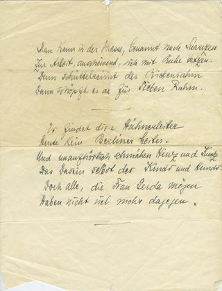 Schnabel, Artur. (1882–1951) & Schnabel, Therese, née Behr. (1876–1959) Collection of Autograph Letters to Hans-Erich Riebensahm