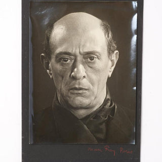 Schoenberg, Arnold. (1874–1951) & Man Ray. (1890–1976)  Original Photograph, Signed by the Artist