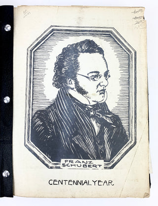 [Schubert, Franz. (1797–1828)] Important Archive of Letters regarding the 1928 Schubert Centennial