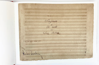 Schubert, Franz. (1797–1828) "Unfinished" Symphony No. 8 – Facsimile of Autograph Manuscript