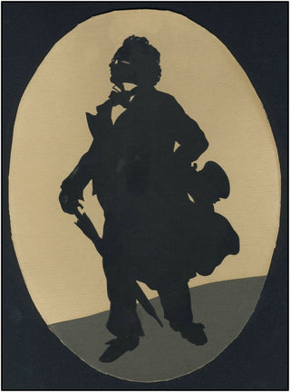 Schubert, Franz. (1797–1828) Beautiful Silhouette Portrait