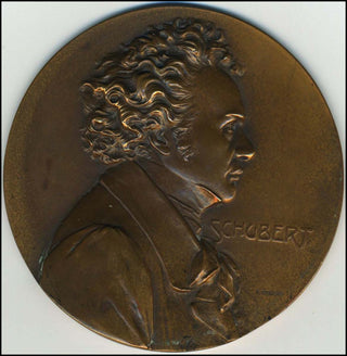 Schubert, Franz. (1797–1828) [Stiasny, Franz. (1881–1941)] Stiasny Portrait Medal