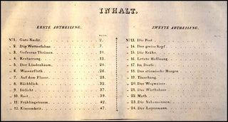 Schubert, Franz. (1797–1828) Winterreise...89stes Werk. Ite Abtheilung