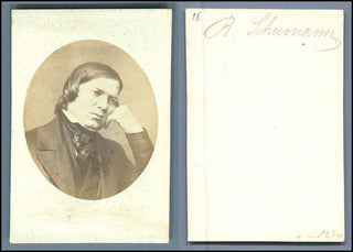 Schumann, Robert. (1810–1856) Original CDV Portrait