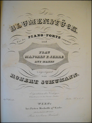 Schumann, Robert. (1810–1856) Blumenstück für das Piano-Forte...19tes Werk.