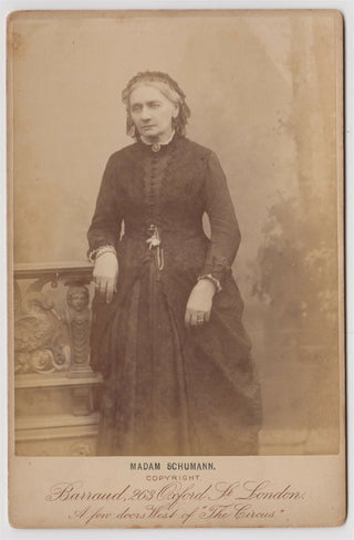 Schumann, Clara. (1819–1896) Cabinet Photograph