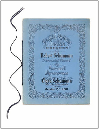 [Schumann, Robert. (1810–1856)] Memorial Program used in the 1947 film "Song of Love,"  starring Katharine Hepburn.