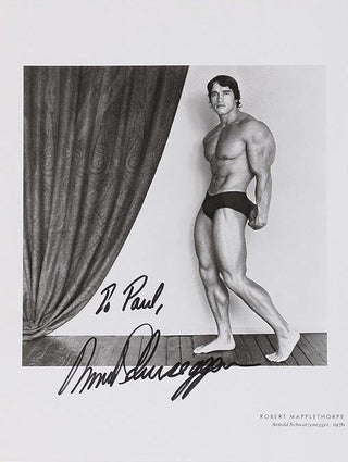 Schwarzenegger, Arnold. (b. 1947) [Mapplethorpe, Robert. (1946–1989)] Signed Photograph