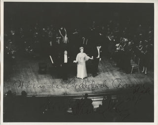 Schwarzkopf, Elisabeth. (1915–2006) Signed Photograph at Carnegie Hall