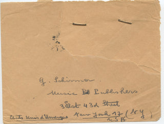 Schweitzer, Albert. (1875–1965) "...that you will regret one day to have deferred its publication" – Autograph letter and secretarial letter, both signed