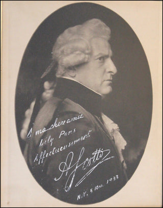 Scotti, Antonio. (1866–1936) Large Signed Photograph as Scarpia, inscribed to Lily Pons