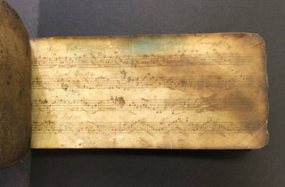 [Scottish Folk Music] Leather-Bound Manuscript Book of Scottish Fiddle Tunes