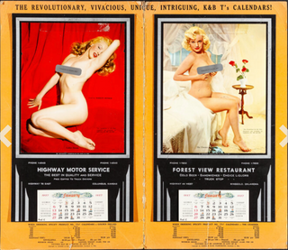 [Pin-Up] Monroe, Marilyn. (1926–1962) "Golden Dreams" – Teaser Calendar