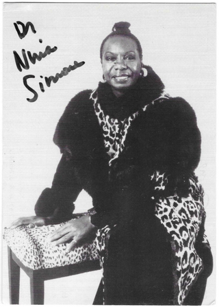 Simone, Nina. (1933-2003) Signed Photograph