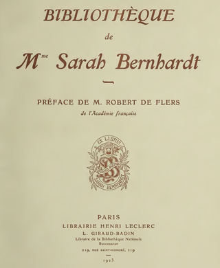 [Bernhardt, Sarah. (1844–1923)] Dumas, Alexandre. (fils, 1824–1895) L'Étrangère - SIGNED PRESENTATION COPY TO SARAH BERNHARDT