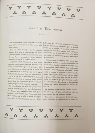 [Ballets Russes] [de Brunoff, Maurice. & de Brunoff, Jacques] DIAGHILEV, APOLLINAIRE, COCTEU, BAKST, etc. [THE GREATEST REVOLUTION IN THE HISTORY OF THEATRE AND BALLET]  Collection des plus beaux numéros de Comoedia Illustré et des programmes consacrés au