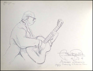 Segovia, Andrés. (1893–1987) Signed Portrait