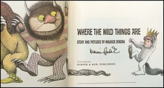 [Literature & Art] [Children's Books] Sendak, Maurice. (1928 - 2012) Where the Wild Things Are - SIGNED