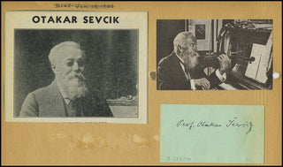 Sevcik, Otakar (1852-1934) Autograph Signature