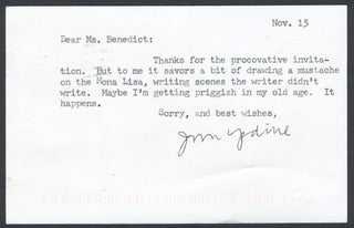 [SEX] Salter, James. (1925–2015) & Updike, John. (1932–2009) & Shields, Carol. (1935–2003) & Hollinghurst, Alan. (b. 1954) Writing about Sex - Five Letters from Contemporary Novelists