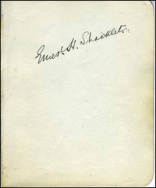 [History &amp; Culture] Shackleton, Ernest. (1874–1922) Autograph Signature