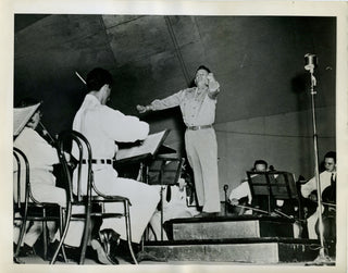 Shapey, Ralph. (1921-2002) "Conductor in Khaki" - Original 1942 Photograph