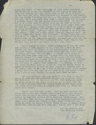 Shaw, Artie. (1910–2004) Collection of Typed Letters Signed