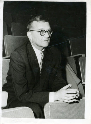 Shostakovich, Dimitri. (1906–1975) Visit to London - Original 1960 Photograph