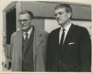 Shostakovich, Dimitri. (1906–1975) Original 1962 Photograph with Son Maxim