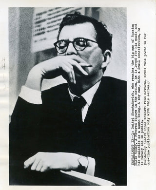 Shostakovich, Dimitri. (1906–1975) Original Press Photograph