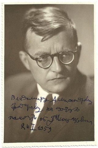 Shostakovich, Dimitri. (1906–1975) Signed Photograph