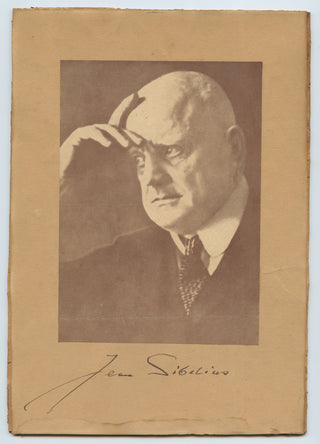 Sibelius, Jean. (1865–1957) Signed Photograph from the Collection of Telmányi