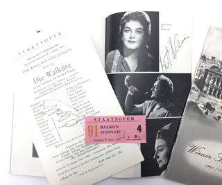 [Opera] Collection of Signed Wiener Staatsoper Programs, 1960–1961