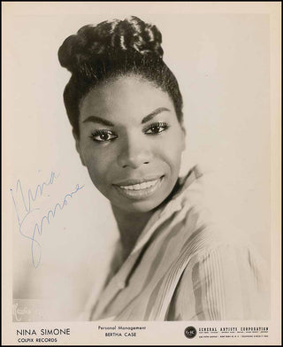 [Jazz & Song] Simone, Nina. (1933-2003) Signed Photograph