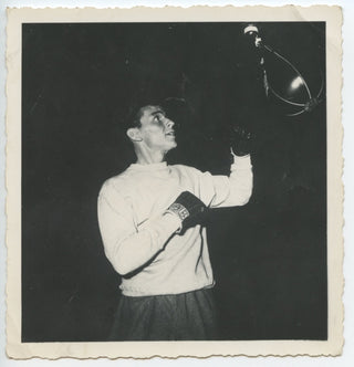 Sinatra, Frank. (1915–1998) Two Candid Boxing Photographs