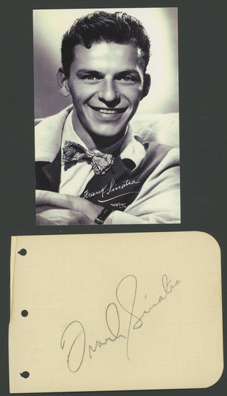 Sinatra, Frank. (1915–1998) Autograph Signature