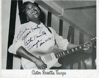 Tharpe, Sister Rosetta. (1915–1973) Signed Photograph