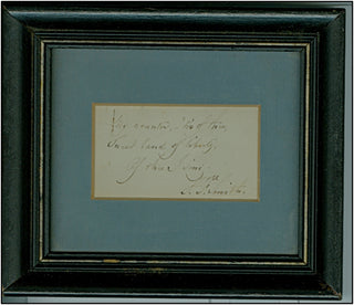 Smith, Samuel Francis. (1808-1895) "My Country Tis of Thee," Autograph Signed Quotation.