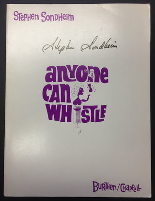 Sondheim, Stephen. (1930–2021) "Anyone Can Whistle" - SIGNED VOCAL SCORE