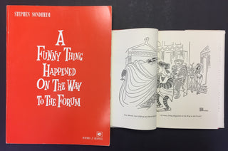 Sondheim, Stephen. (1930–2021) "A Funny Thing Happened on the Way to the Forum" - SIGNED VOCAL SCORE & LIBRETTO