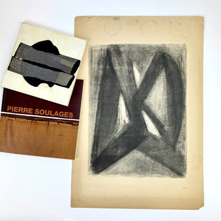 Soulages, Pierre (b. 1919) "Untitled"  - Print and Publications from the Collection of Alvin Epstein