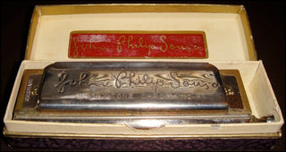 [Sousa, John Philip. (1854-1932)] Vintage Sousa Maxitone Chromatic Harmonica