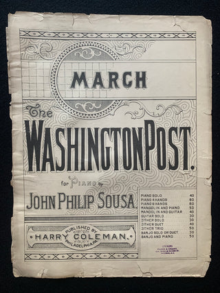 Sousa, John Philip. (1854–1932) Collection of Six Marches