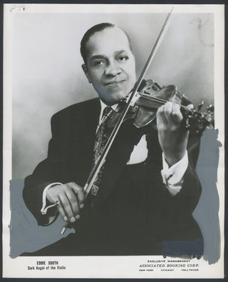 South, Eddie. (1904–1962) "Dark Angel of the Violin" - 1954 Press Photograph